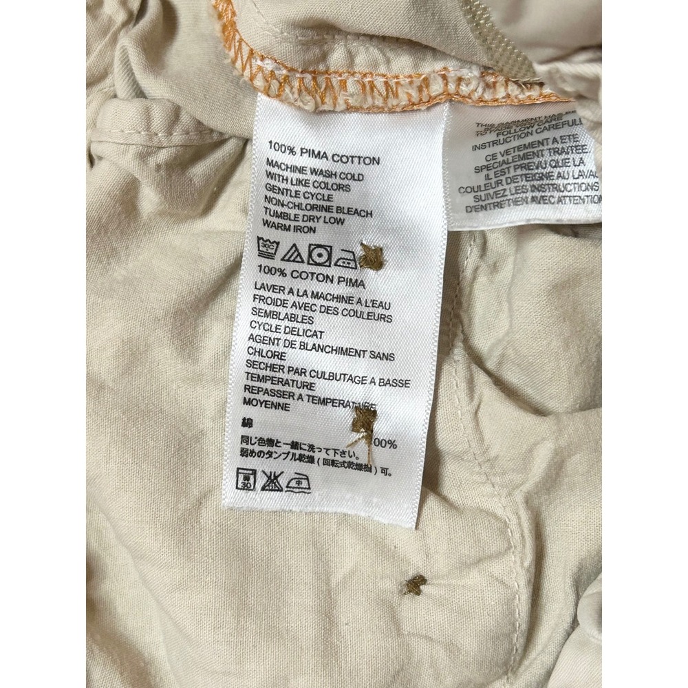 Tommy Bahama Boracay Chino Pants Mens 34x34 Beige 100% Pima Cotton Flat Front - Picture 3 of 11